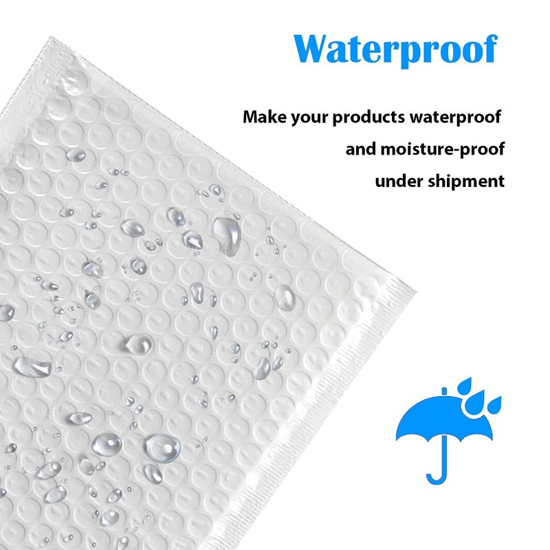 Immuson White 8.5 x 11 Inches Poly Bubble Mailers  25 Pcs Self-Seal Shipping Bags  Packaging Bags  Padded Shipping Envelopes  Bubble Envelopes for Mailing/Packaging/Delivering - Image 5
